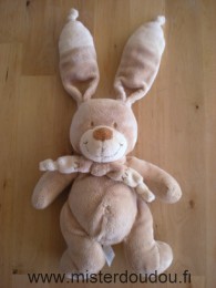 Doudou Lapin Nicotoy Beige écru Marque orchestra nicotoy