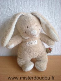 Doudou Lapin Nicotoy Beige écru 