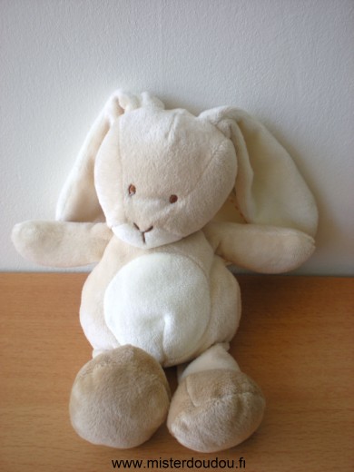 Doudou Lapin Nicotoy Beige ecru 