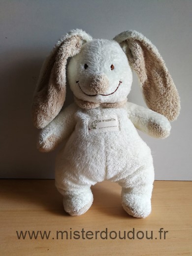 Doudou Lapin Nicotoy Ecru beige 