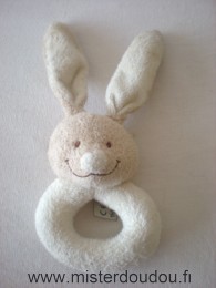 Doudou Lapin Nicotoy Ecru beige 