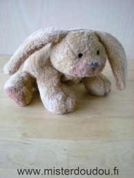 Doudou Lapin Nicotoy Marron 