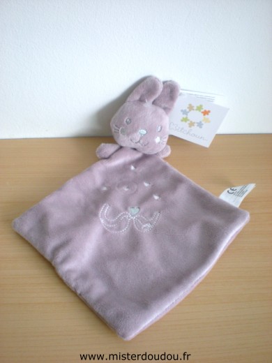 Doudou Lapin Nicotoy Mauve collection kitchoun 