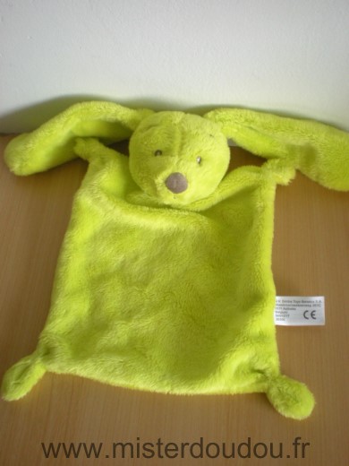 Doudou Lapin Nicotoy Simba toys vert anis 