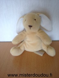 Doudou Lapin Noukie s Beige interieur des oreilles blanc 