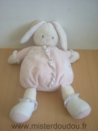 Doudou Lapin Nounours Rose 