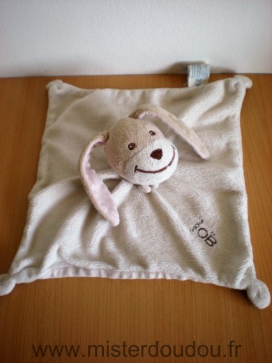 Doudou Lapin Obaibi okaidi Beige rose 