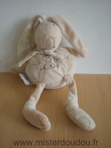 Doudou Lapin P tit lapin Beige ptit lapin 