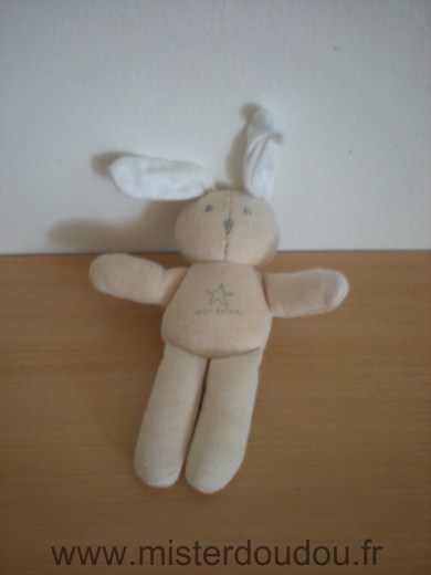 Doudou Lapin Petit bateau Beige 