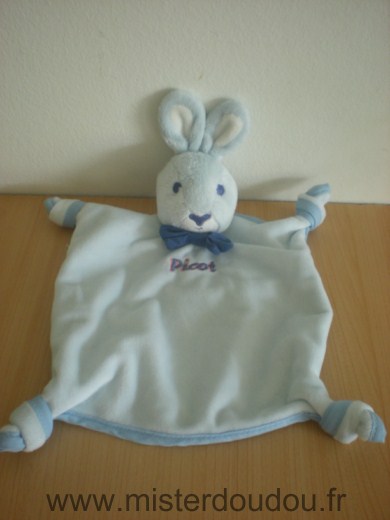 Doudou Lapin Picot Lapin picot bleu 