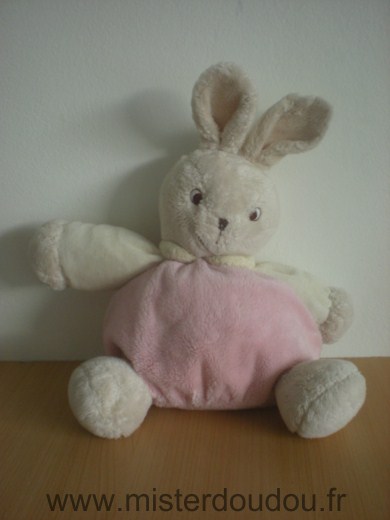 Doudou Lapin Planet diffusion Rose beige 