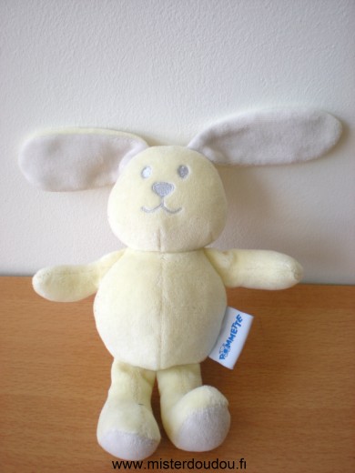 Doudou Lapin Pommette Jaune 