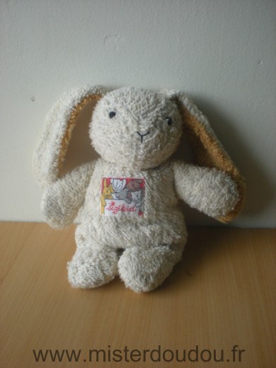 Doudou Lapin Sigikid Beige tissus éponge 