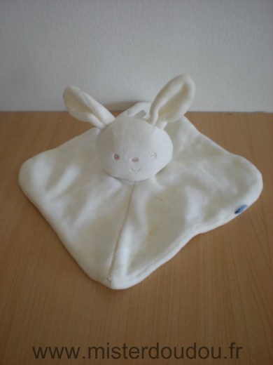 Doudou Lapin Sucre d orge Ecru 