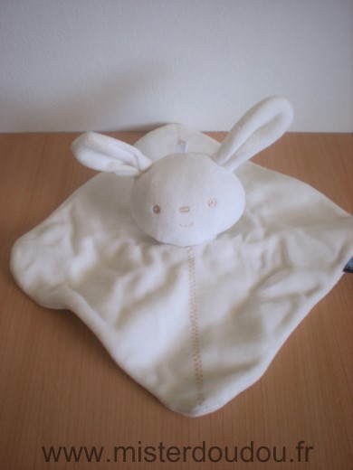 Doudou Lapin Sucre d orge Ecru 