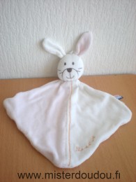 Doudou Lapin Sucre d orge Rose blanc 