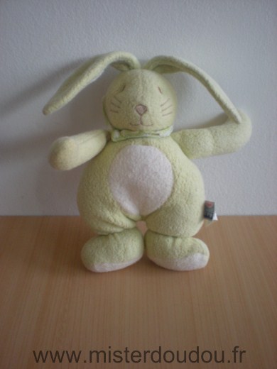 Doudou Lapin Sucre d orge Vert 