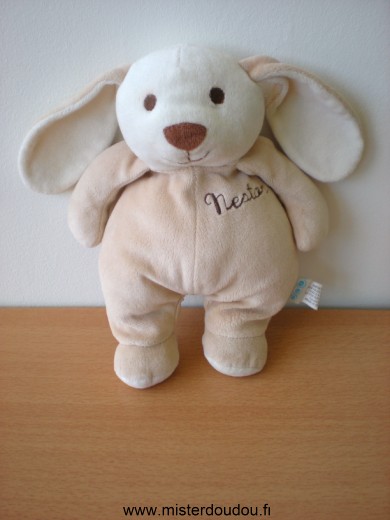 Doudou Lapin Tcf Beige ecru nestor 