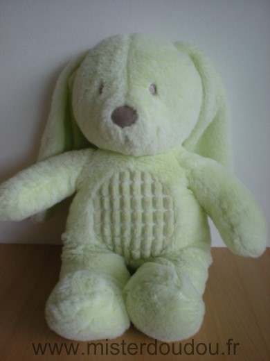 Doudou Lapin Tex Chien lapin vert 