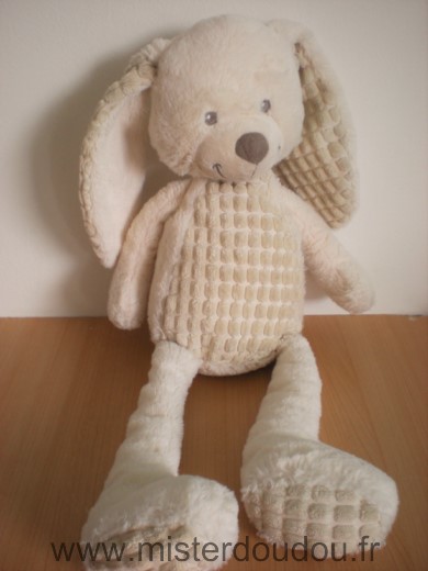 Doudou Lapin Tex Ecru 