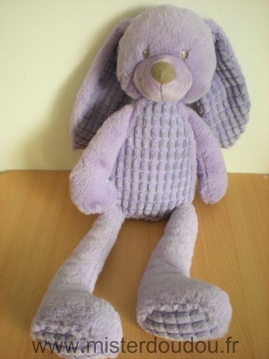 Doudou Lapin Tex Violet 