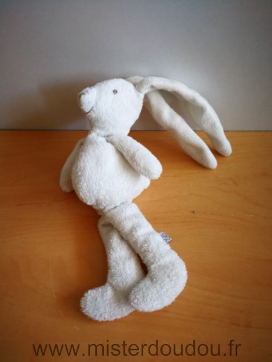 Doudou Lapin Theophile et patachou Blanc 