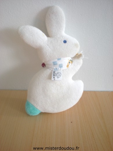 Doudou Lapin Tigex Blanc 