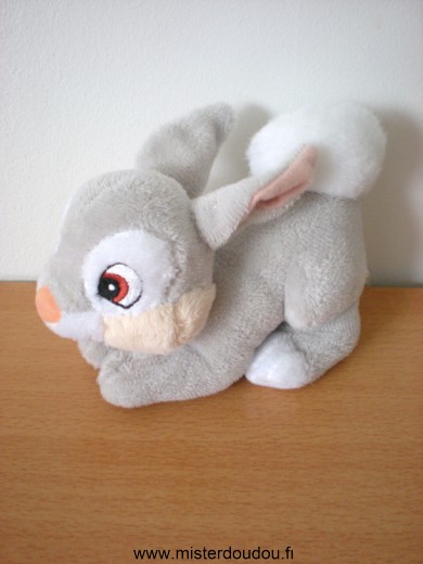 Doudou Lapin Total Pan pan gris blanc disney nicotoy 