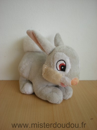 Doudou Lapin Total Panapn gris blanc 