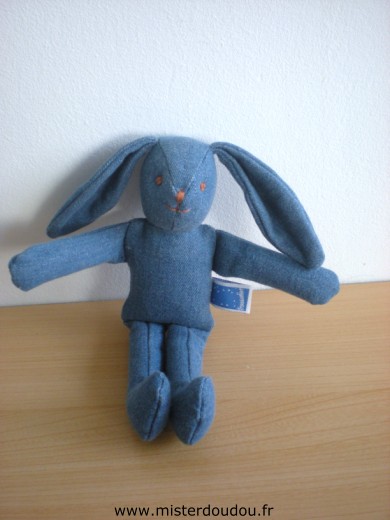 Doudou Lapin Trousselier Bleu jean 