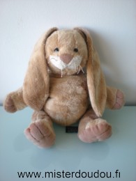 Doudou Lapin Trudi Marron 