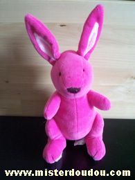 Doudou Lapin Tupperware Rose 