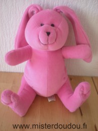 Doudou Lapin Vertbaudet Rose 