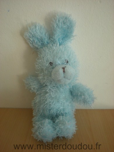 Doudou Lapin Yves rocher Bleu 