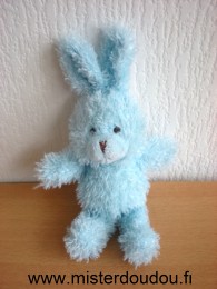 Doudou Lapin Yves rocher Bleu 