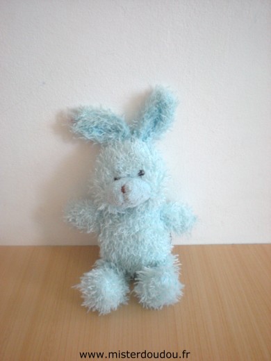 Doudou Lapin Yves rocher Bleu 