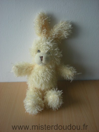 Doudou Lapin Yves rocher Jaune 