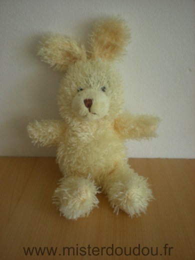 Doudou Lapin Yves rocher Jaune 