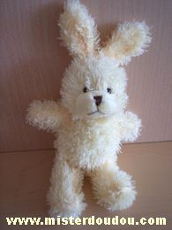 Doudou Lapin Yves rocher Jaune 