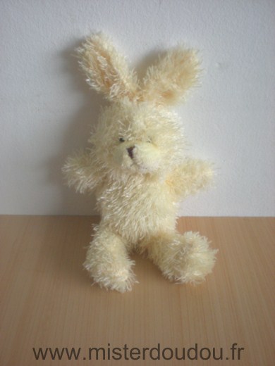 Doudou Lapin Yves rocher Jaune 