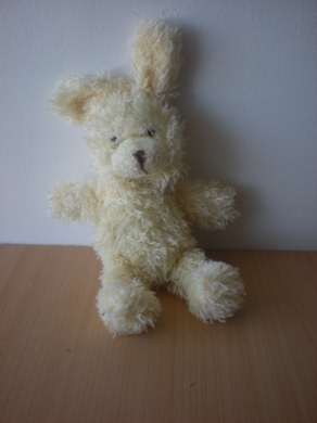 Doudou Lapin Yves rocher Jaune 