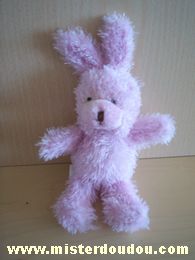 Doudou Lapin Yves rocher Rose 