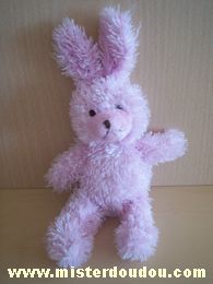 Doudou Lapin Yves rocher Rose 