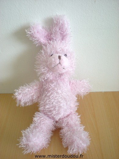 Doudou Lapin Yves rocher Rose 