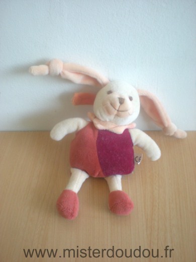 Doudou Lapin - marque non connue - Rouge orange 