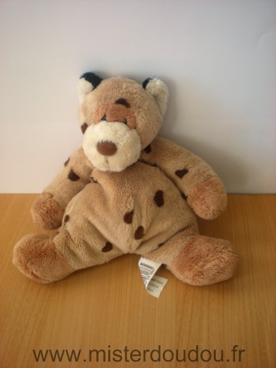 Doudou Léopard Cmp Beige taches marron 