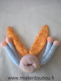 Doudou Libellule Moulin roty Mauve rose orange 