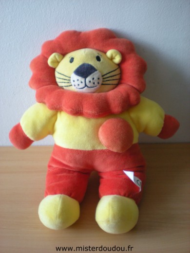 Doudou Lion Althans Jaune orange 