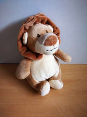 Doudou Lion Gipsy Jaune beige marron 