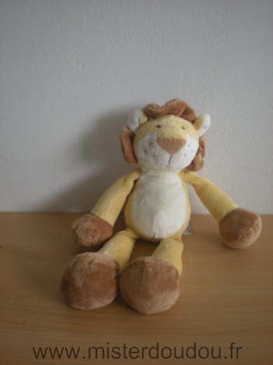 Doudou Lion Gund Jaune marron 